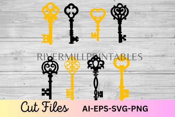 Download Skeleton Keys SVG Cut Files - Cut files Collection