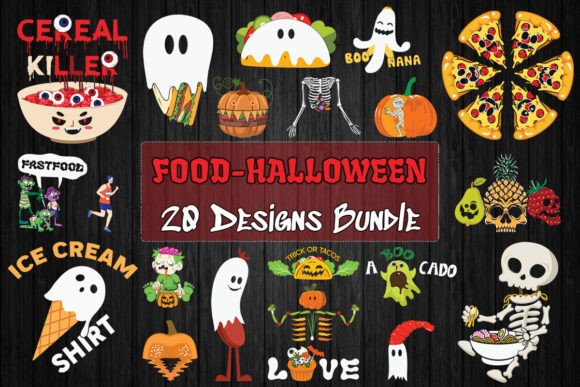 Download Food Halloween SVG Bundle 20 Designs - Design Collection