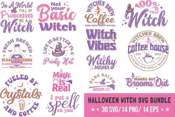 Download Halloween Witch SVG / PNG Bundle Design - Design Collection