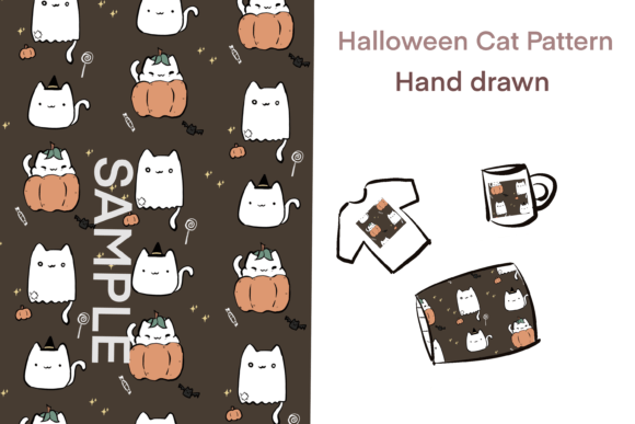 Download Halloween Cat Pattern - Halloween cat pattern Collection