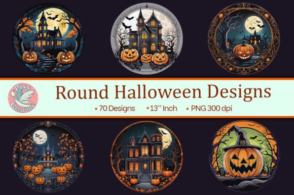 Download Round Halloween Designs - Design Collection