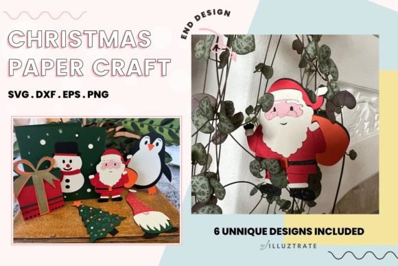 Download Christmas Paper Craft Designs | Xmas SVG - Design Collection
