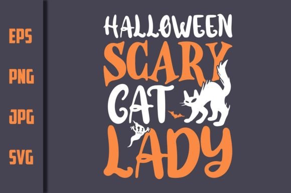 Download Halloween Scary Cat Lady - Vector Design - Design Collection