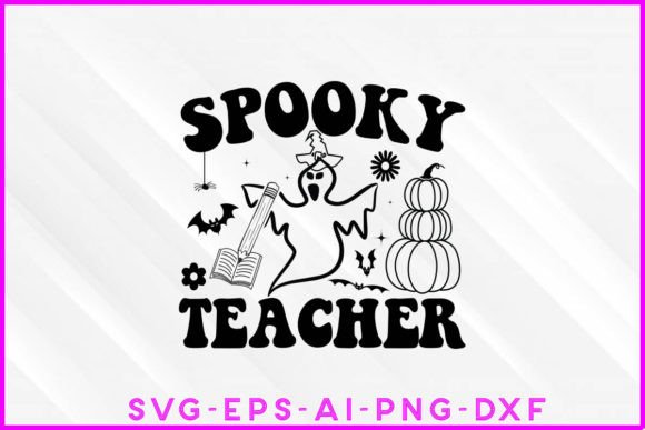 Download Spooky Teacher Halloween Design Tee - Design Collection