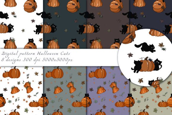 Download Halloween Cat Pattern - Halloween cat pattern Collection