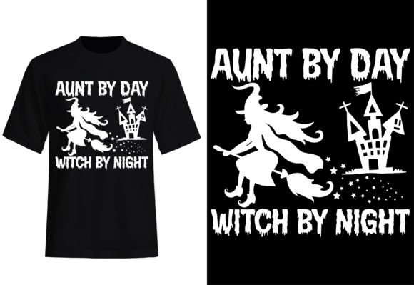 Download Witch by Night Halloween T-shirt Design - Design Collection