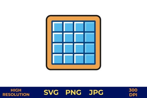 Download Grid View Icon Vector Design Isolated - Design Collection