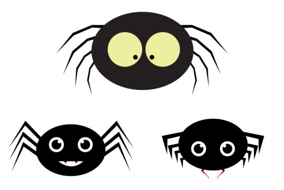 Download Halloween Cute Faced Spider Design - Design Collection
