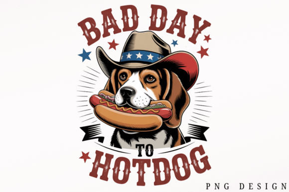 Download Vintage Dog Hotdog USA PNG Design - Design Collection