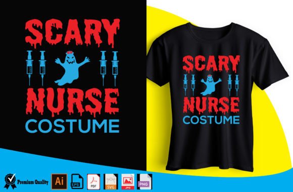 Download Scary Nurse Costume T Shirt Design - Design Collection