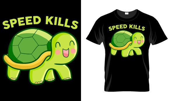 Download Turtle T Shirt Design - Speed Kills - Design Collection