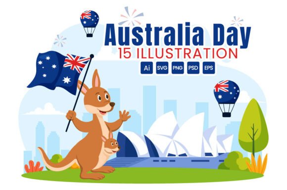 Download 15 Happy Australia Day Illustration - Premium Resources