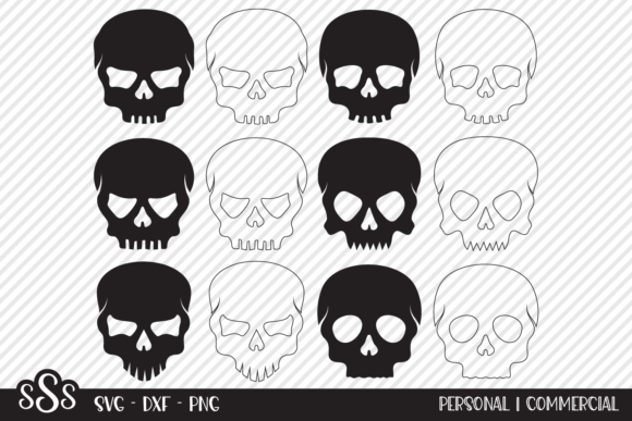 Download Skull Bundle - Halloween Designs - Design Collection