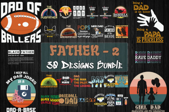 Download Father 2 Bundle SVG 30 Designs - Design Collection