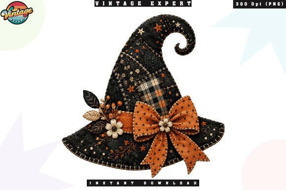 Download Cute Black Witch Hat Bow Design PNG - Design Collection