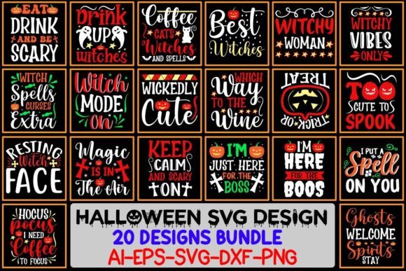 Download Halloween SVG Designs Bundle - Design Collection