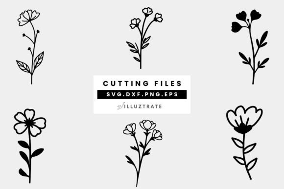 Download Wild Flowers SVG Cut Files | Floral - Cut files Collection