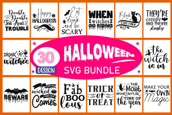 Download Halloween Svg Designs Bundle - Design Collection