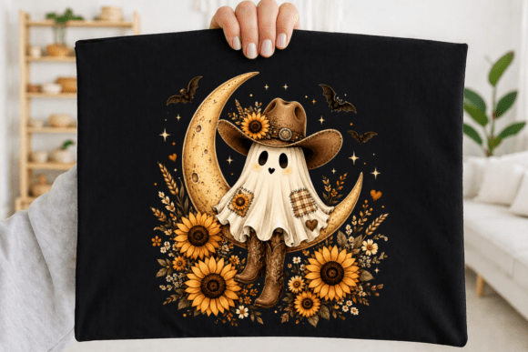 Download Western Halloween Ghost PNG Fall Design - Design Collection
