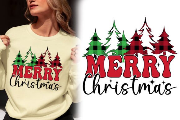 Download Merry Christmas Checkered Pattern Design - Design Collection
