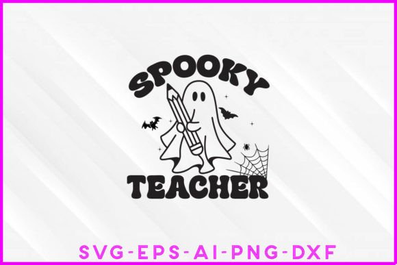 Download Spooky Teacher Halloween Design Tee - Design Collection